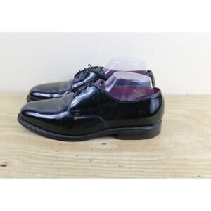 Allen Edmonds Shoes Mens 8 EEE Black Patent Leather High Gloss Tuxedo Derby USA